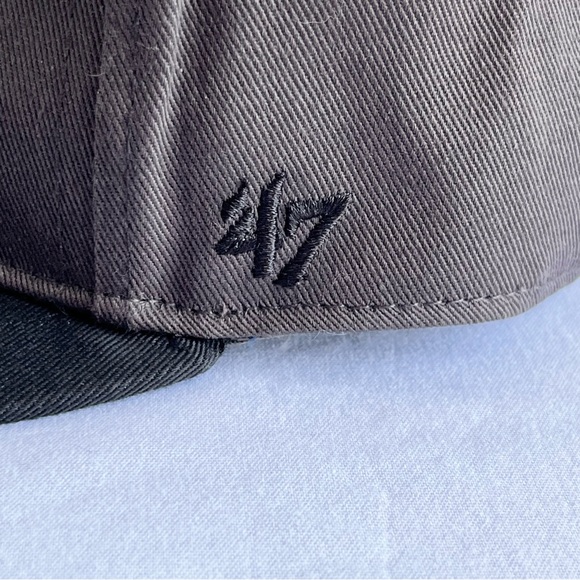 Indianapolis Indians 47 Brand MLB Gray Neon Green Embroidered Snapback Hat - Picture 9 of 15